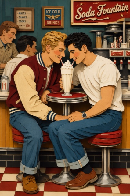 Soda Fountain Sweethearts