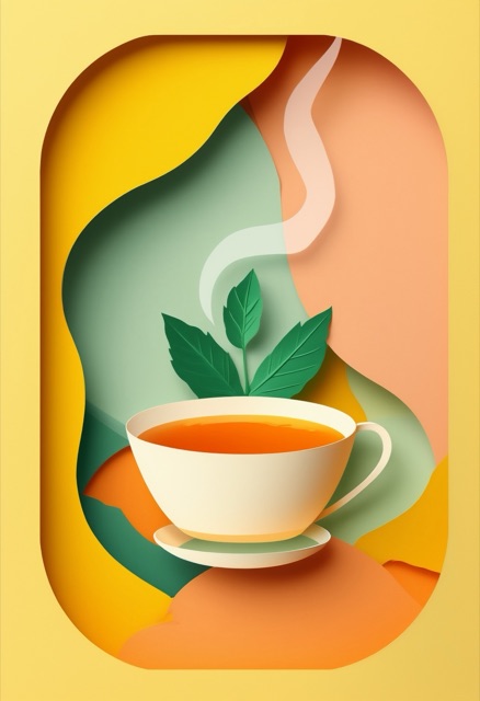 Steaming Mint Tea Serenity