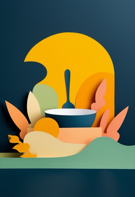 Sunlit Soup Bowl Abstract