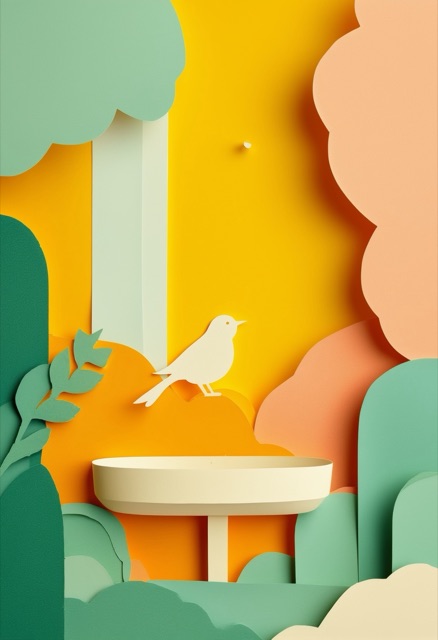 Vibrant Cut-Paper Garden