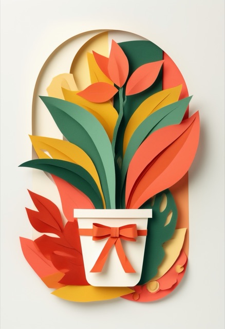 Vibrant Cut-Paper Garden