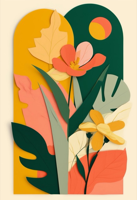 Vibrant Paper Bloom Arrangement