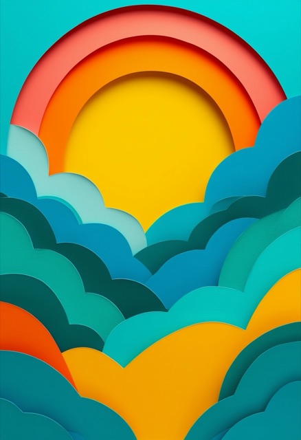 Vibrant Rainbow Sunrise
