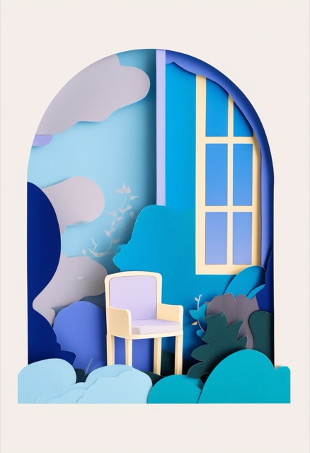 Whimsical Paper Garden Serenity