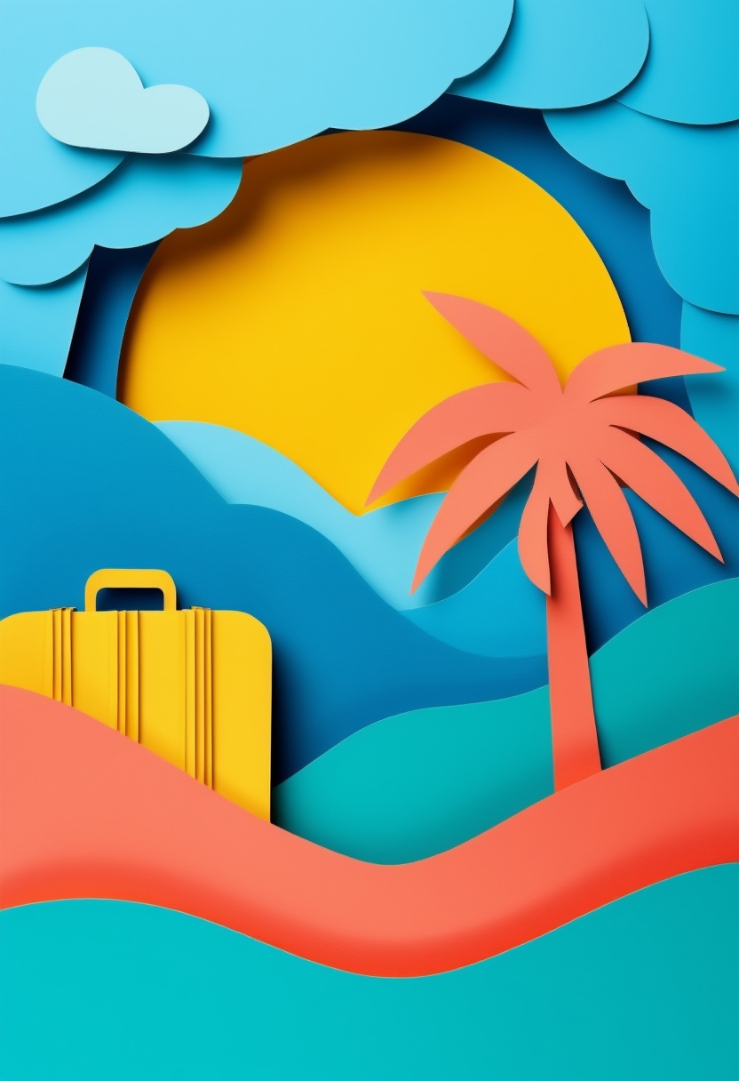 Coucher de soleil tropical — Bon Voyage