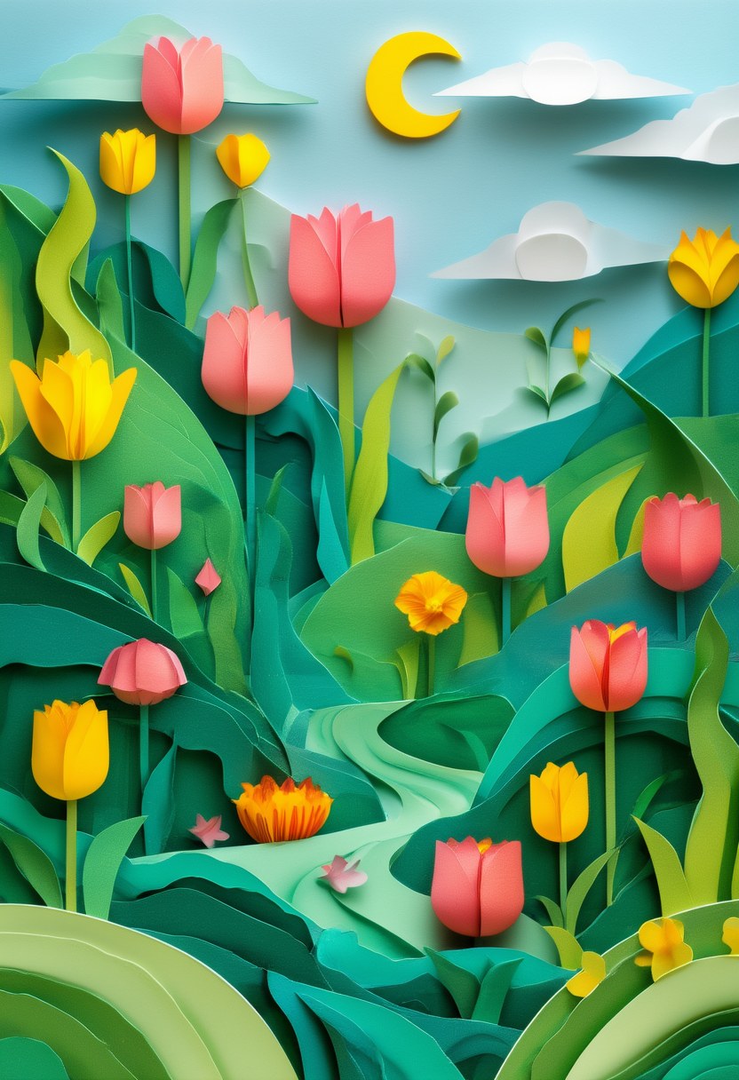 Tulip Meadow Dream — Spring