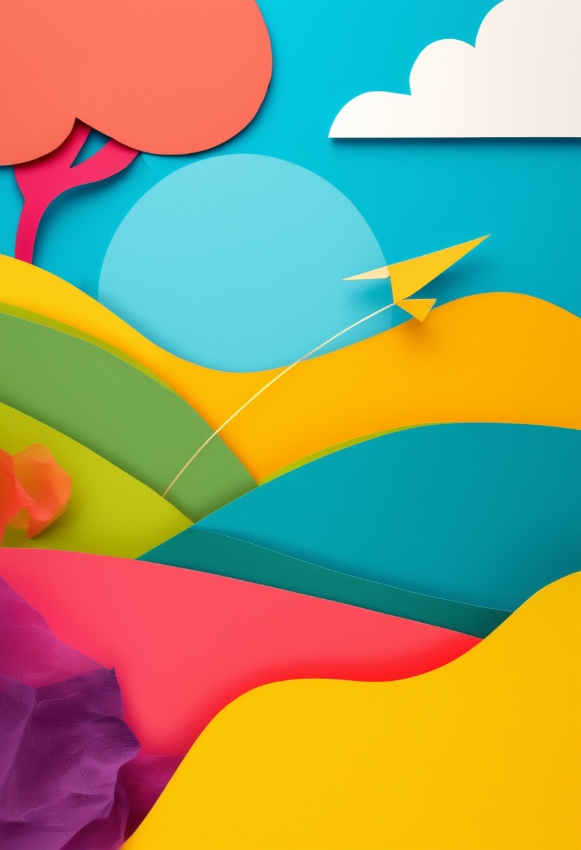 Pipa Vibrante Sobre Colinas Coloridas — Fun
