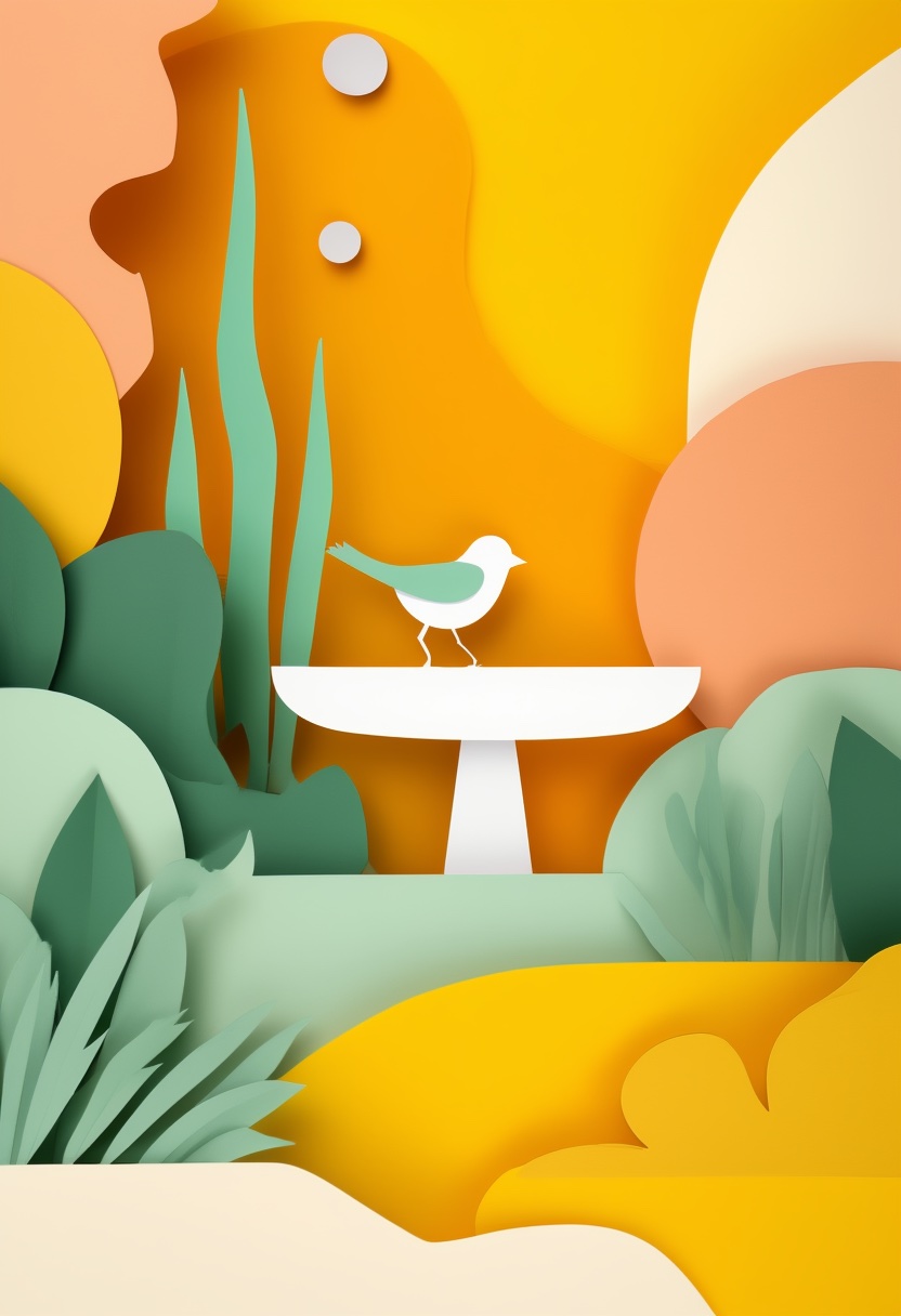 Serenata en el baño de aves con encanto — Care & Concern