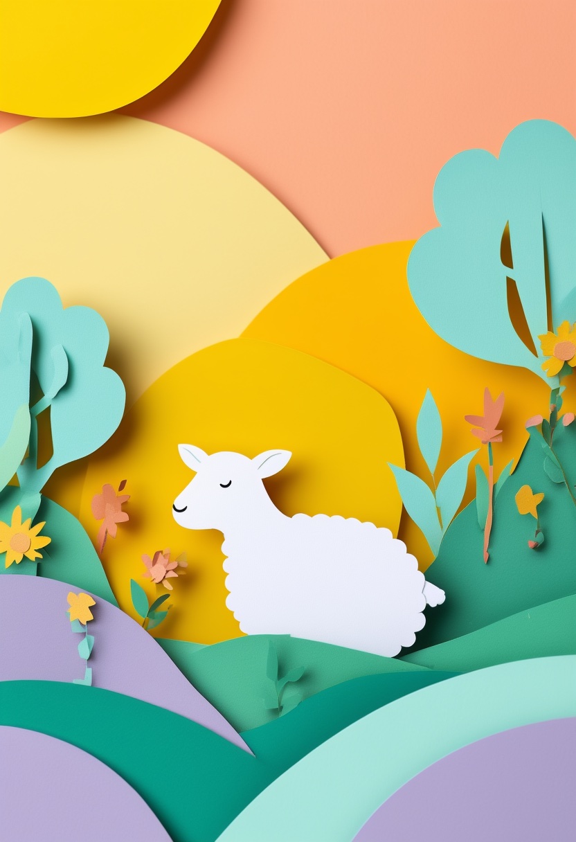 Verspieltes Lamm auf der Wiese — New Baby