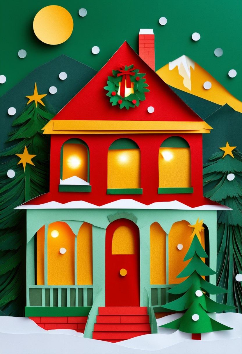 Winter Home Reflections — Christmas