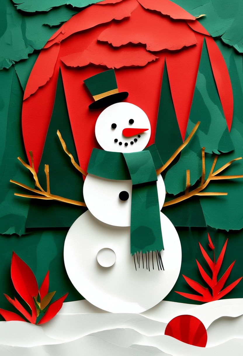 Winter Snowman Celebration — Christmas